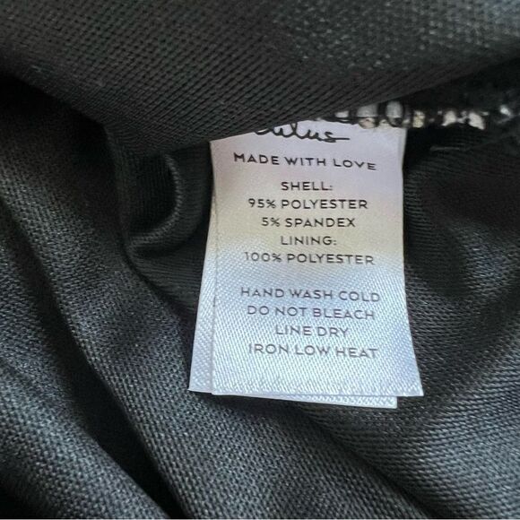 Lulu’s We Really Mesh Black Floral Print Sleeveless Ruched Midi Dress NWT Small - Picture 15 of 15